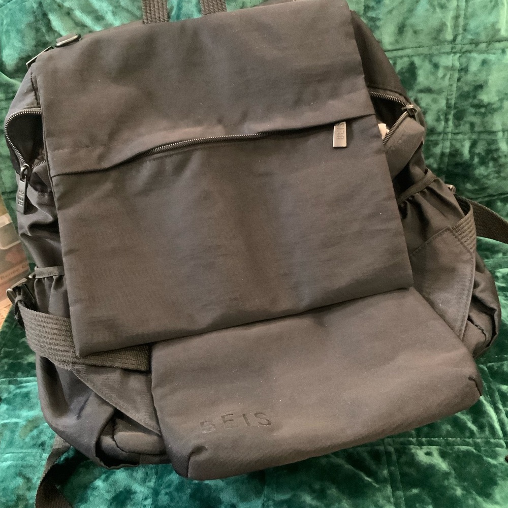 BEIS Charcoal ultimate diaper backpack